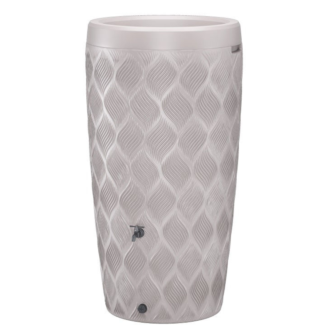 Regenton Flow - 240L - Wit - Incl. plantenbak