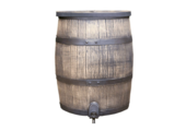 Roto regenton - 140L - Houtlook bruin