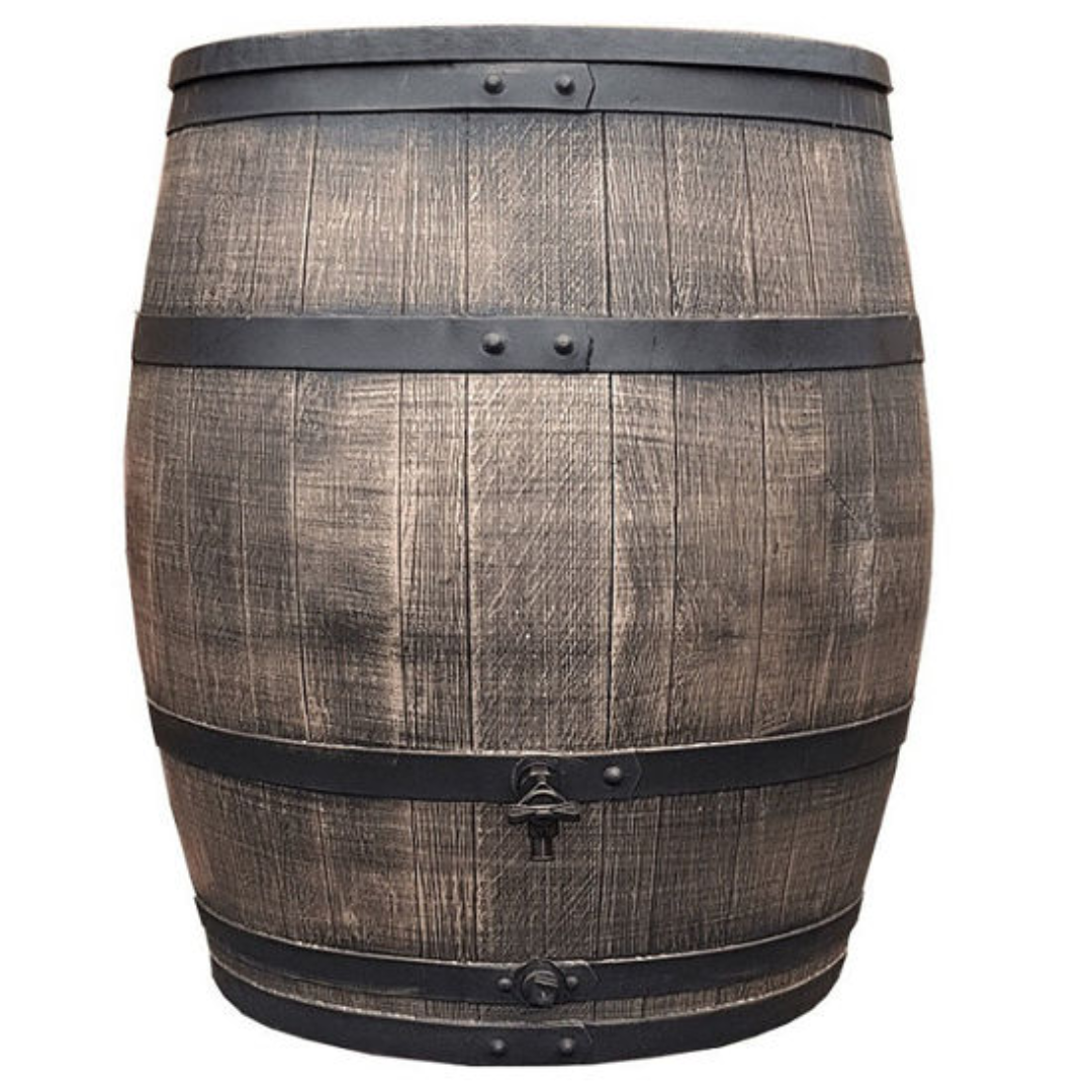 Roto regenton - 240L - Houtlook bruin