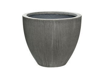 Plantenbak Jesslyn - Verticaal donker grijs Ø51 x (H)43 cm