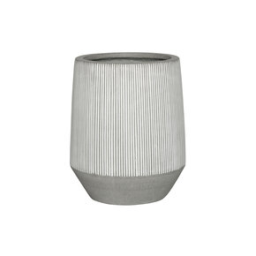 Plantenbak Harrith High - Wit gestreept Ø40 x (H)48 cm