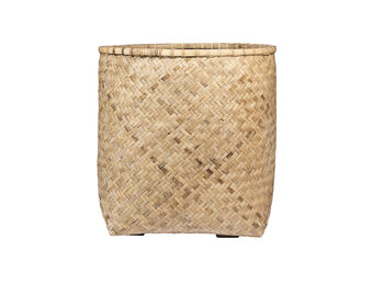 Plantenbak Zayn - Bamboe Ø75 x (H)80 cm