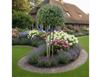 Steeneik - Quercus Ilex - ronde kruin op meerstam