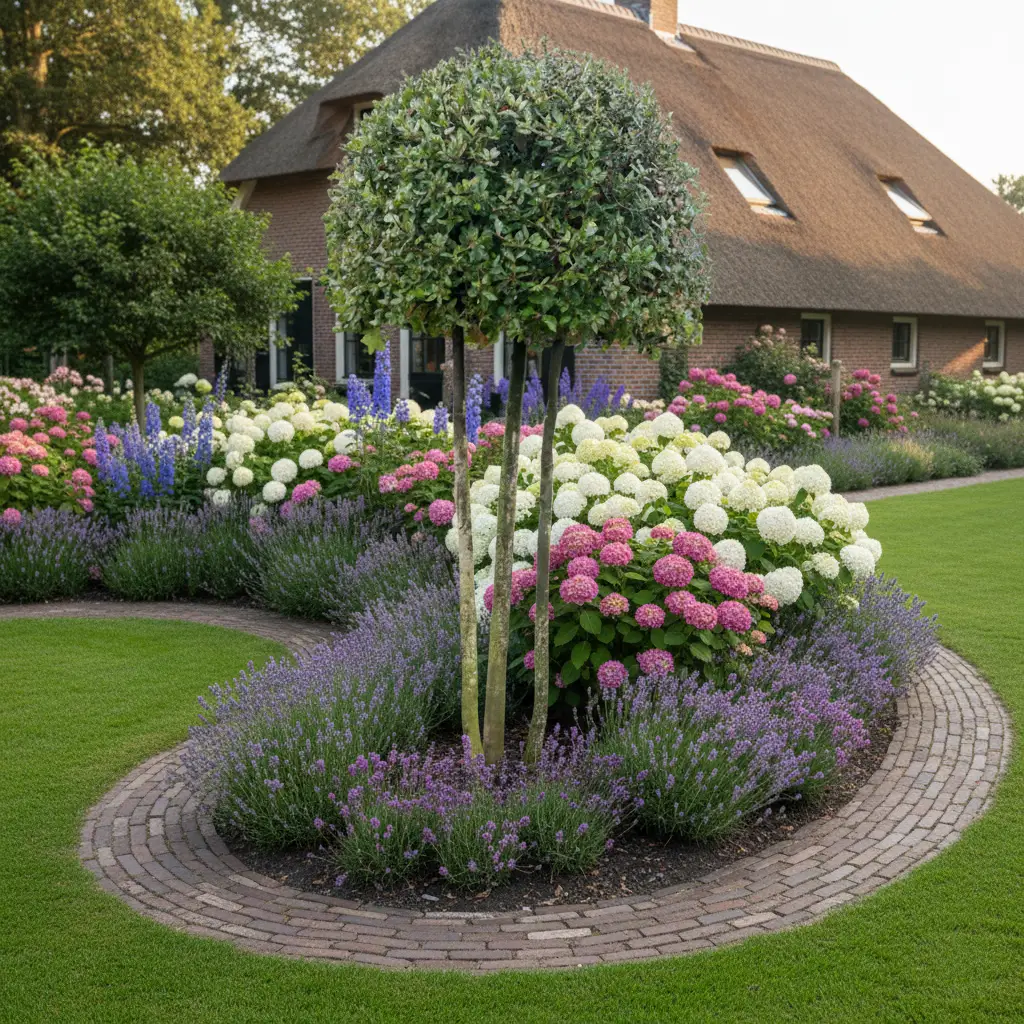 Steeneik - Quercus Ilex - ronde kruin op meerstam