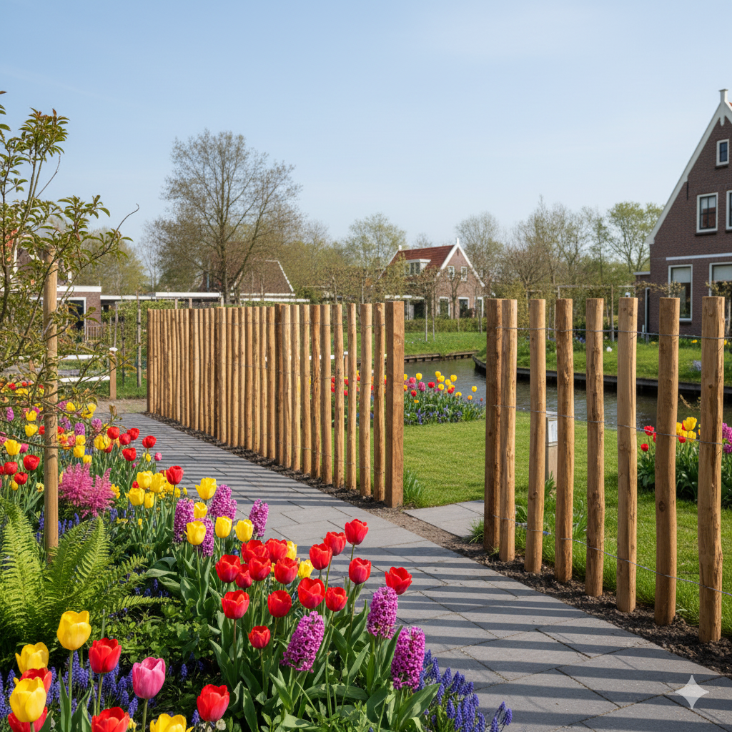 Kastanjepaal | 250-400 cm | 12-14 cm doorsnee | Geschild