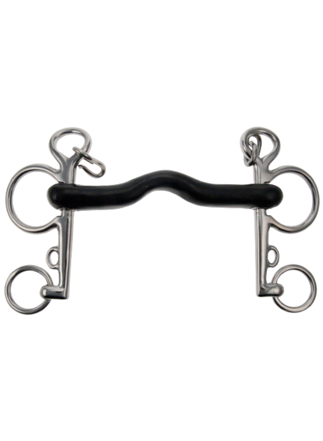 Pelham Rubber With Tongue Port