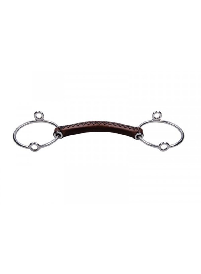 Leather loose ring gag straight