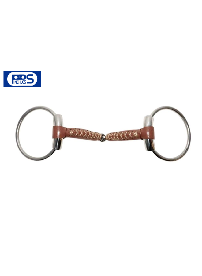 Loose Ring "Pinchless" Covered With Leather, 17mm