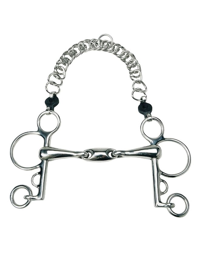 Baby pelham double jointed with oval link