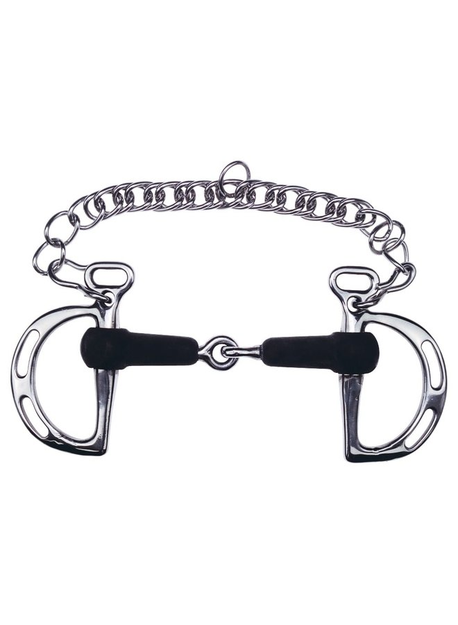 Kimblewick Single Jointed Rubber - 21mm