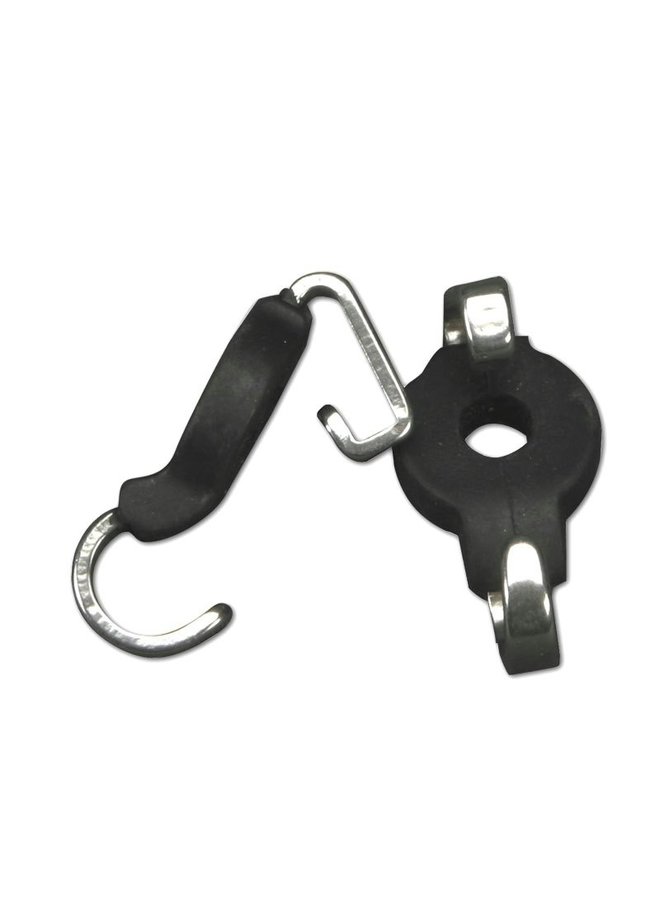 Curb Chain Hooks With Rubber - 2 pcs