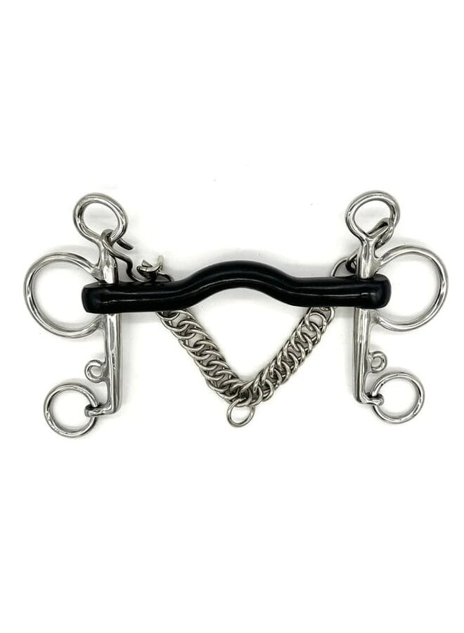 Pelham Vulcanite Low Port - 18mm