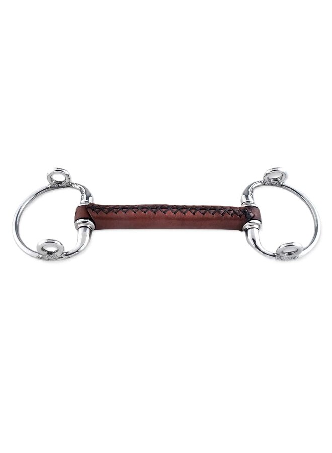 Eggbutt Gag Leather Straight - 20mm