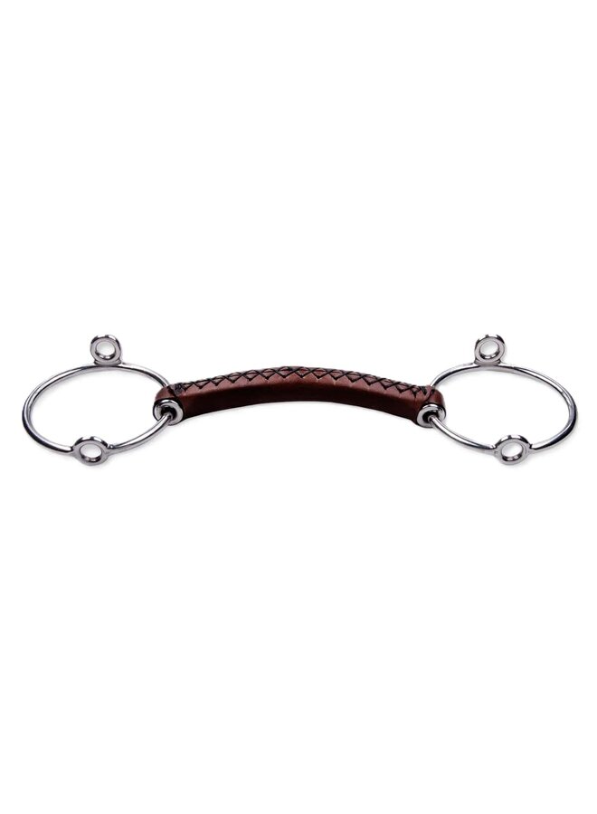 Loose Ring Gag Leather Straight - 20mm