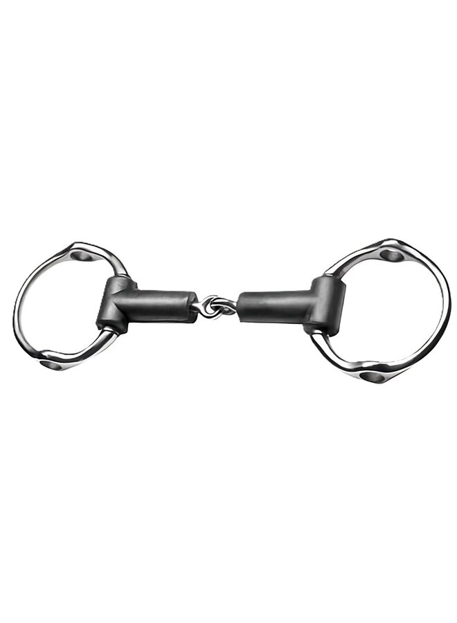 Eggbutt Gag Jointed Rubber - 22mm