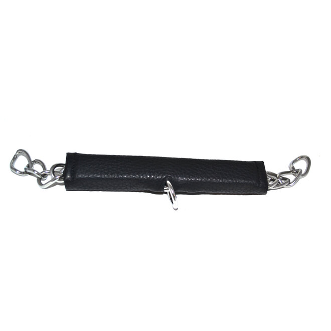 Leather curb chain protector