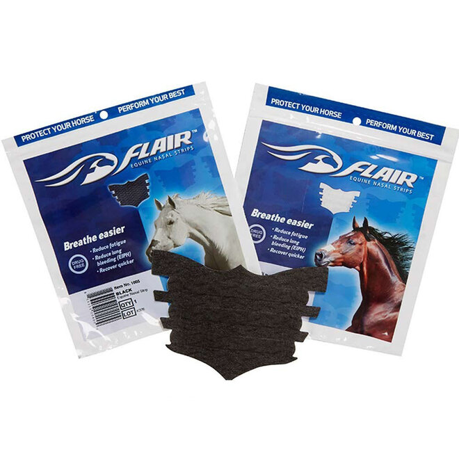 Equine nasal strips 6 pack-Black