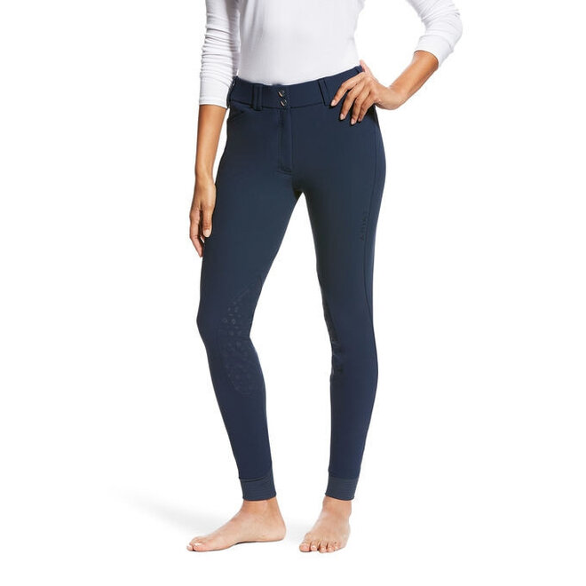 Tri factor breeches ladies knee grip navy