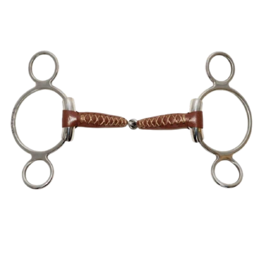 FG CLINICIAN, O-RING PINCHLESS SNAFFLE with RUBBER COVERED BARS BIT |  Western Ranch Supply