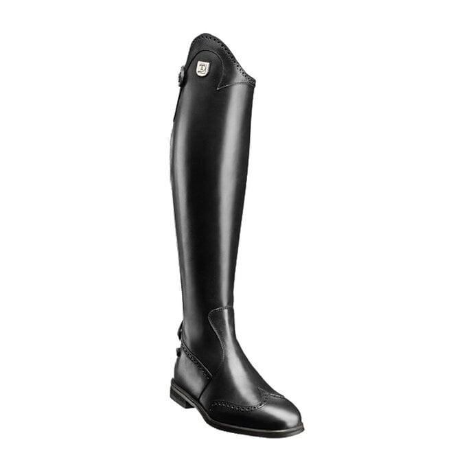 Ridingboots Marilyn black toe/heel/top punched