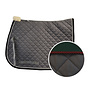 Saddle Pad - Grey - Green Binding