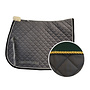 Saddle Pad - Grey - Green Binding