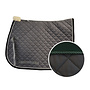 Saddle Pad - Grey - Green Binding