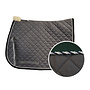 Saddle Pad - Grey - Green Binding