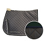 Saddle Pad - Grey - Green Binding