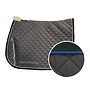Saddle Pad - Grey - Green Binding