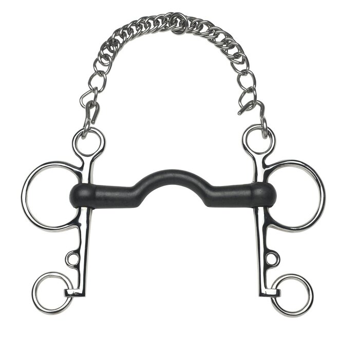 Pelham Rubber Met Tongboog - 20mm