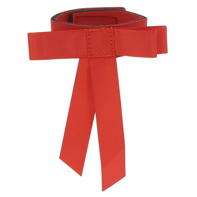 Red Warning Bow