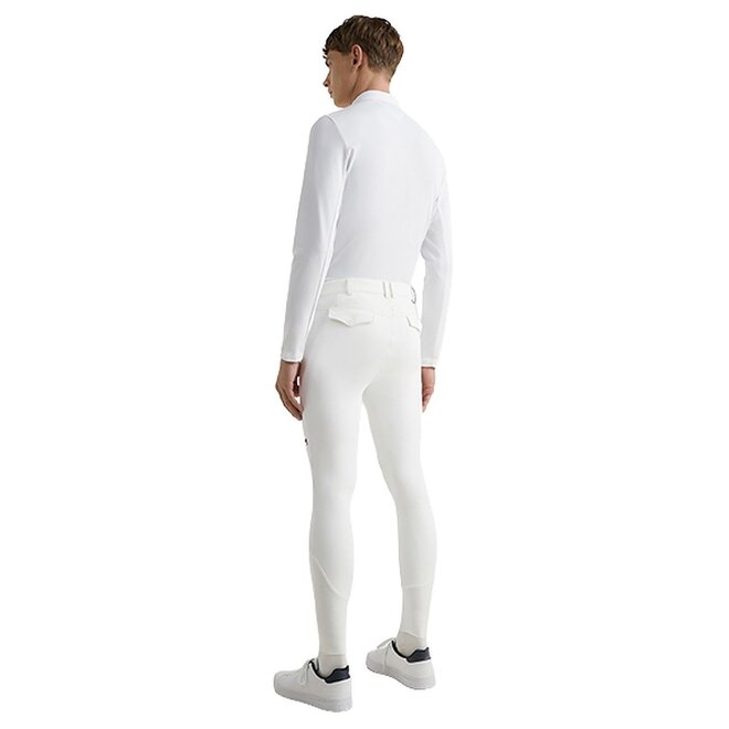 Mens Kneegrip Riding Breeches Pro TH Optic White