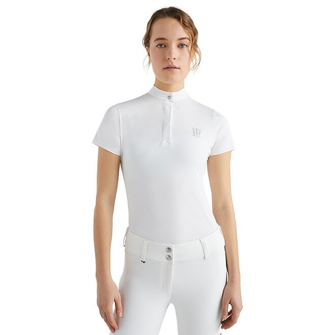 Rhinestone Performance Ladies Competition Shirt TH Optic White