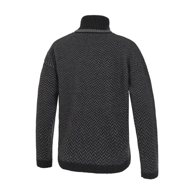 Flavy Gestrickter Damen Rollkragenpullover Anthrazit