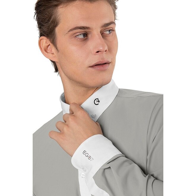 BW Show Shirt Lange Mouw Heren Ice Grey