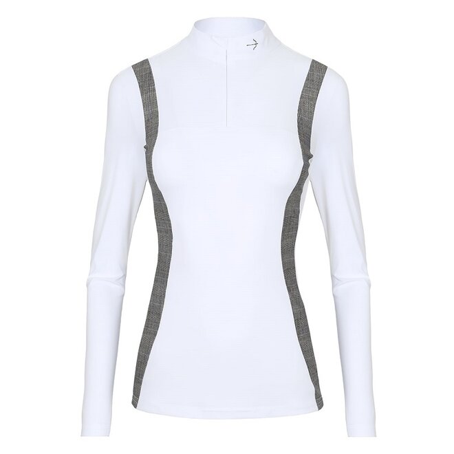 Jacky Ladies Show Shirt Glencheck Grey