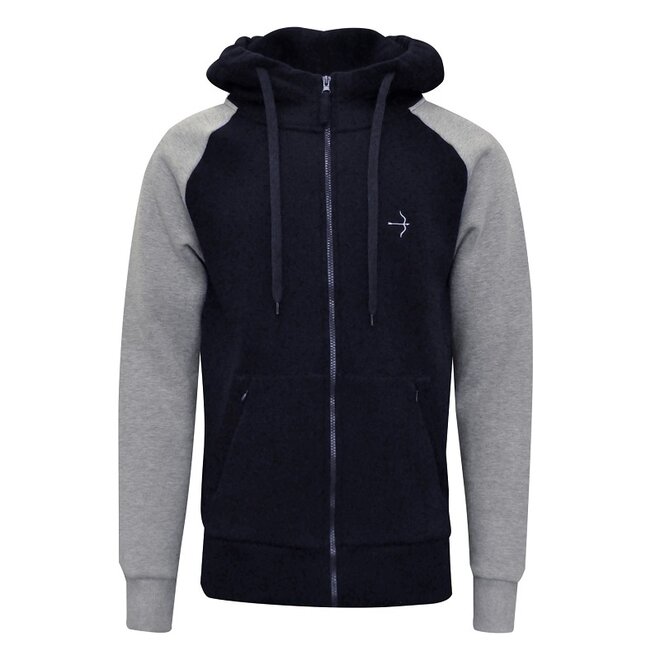 Marvin Heren Sweatjack Navy - Grijs