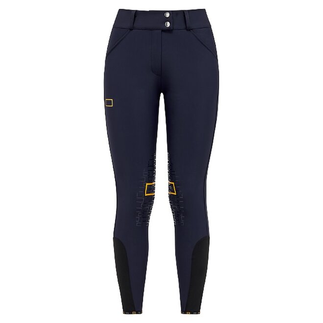 High Waist Knee Grip Breeches Ladies Navy