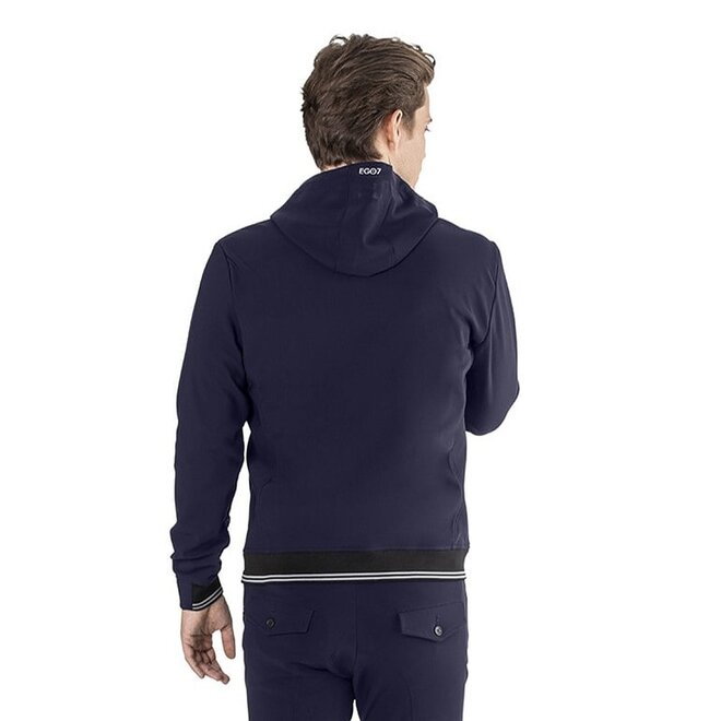 Hoodie Softshell Herrenjacke Navy