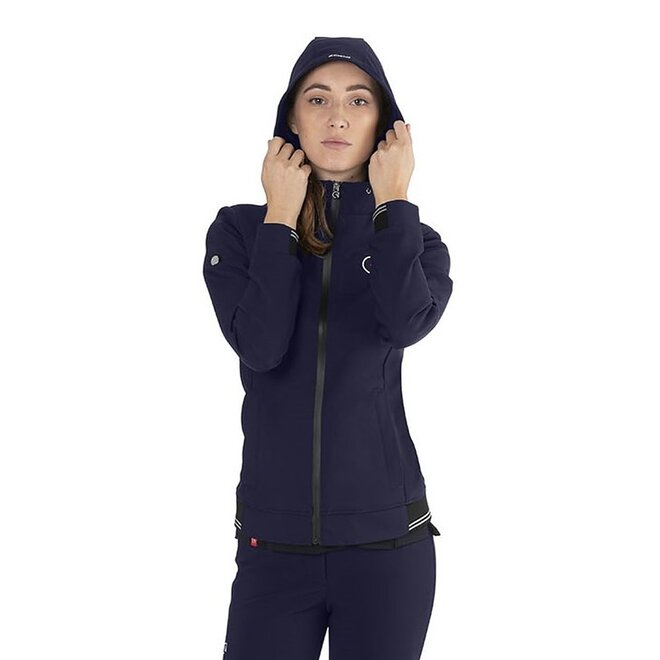 Hoodie Softshell Damenjacke Navy