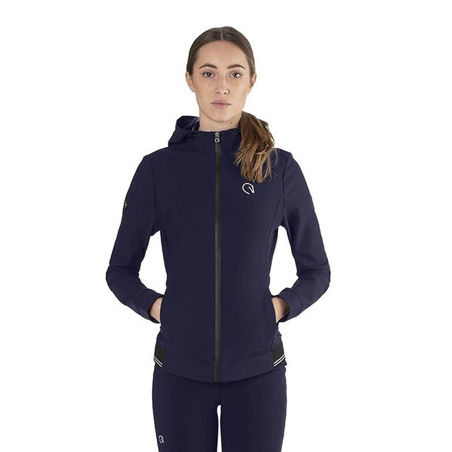 Hoodie Softshell Damenjacke Navy