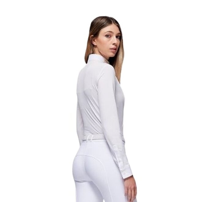 Jersey - Mesh Show Shirt Long Sleeve Ladies White