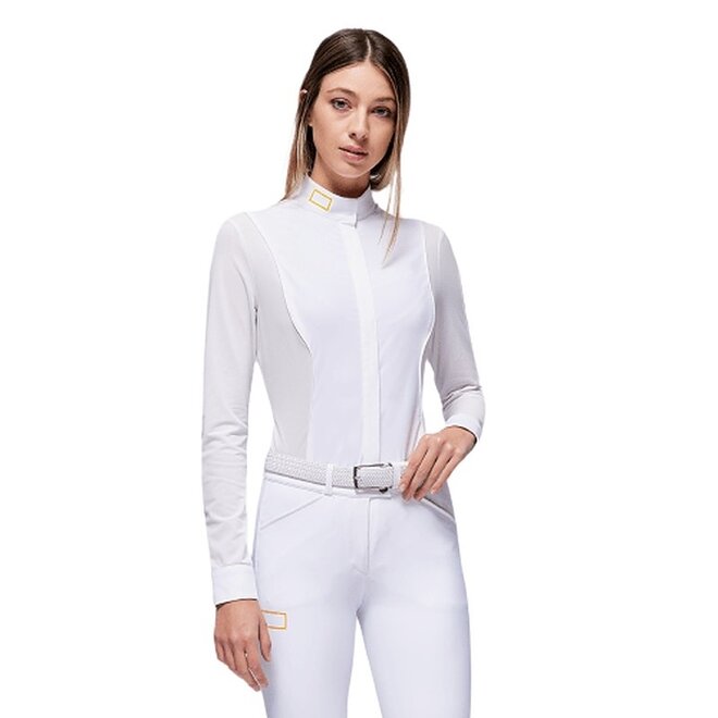 Jersey - Mesh Show Shirt Long Sleeve Ladies White