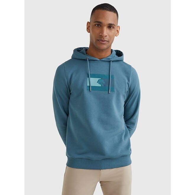 Embroidery Logo Hoodie Men Mercury