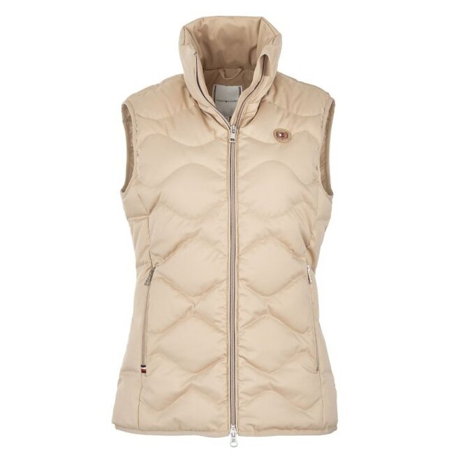 Mid weight Re-Down Bodywarmer Dames  Beige