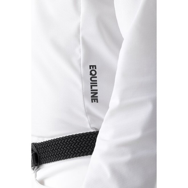 Curtiek Men's Mesh Show Shirt White