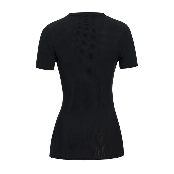 Megan Logo P2 Damen Mesh T-Shirt Schwarz