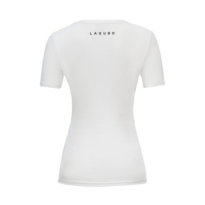 Megan Logo P2 Damen Mesh T-Shirt Weiß