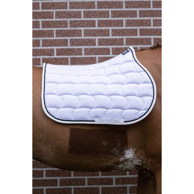 Saddle Pad Quadro White - Black - White